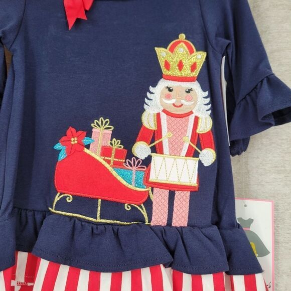 Rare Editions Holiday Christmas Matching Set Nutcracker Girls Toddler 2T NEW - Picture 3 of 6